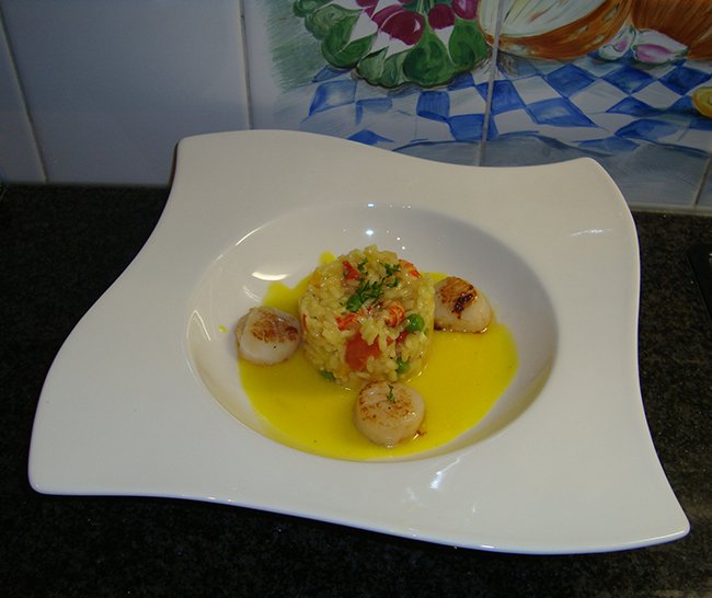 Sint Jacobsvruchten, risotto met rivierkreeftjes en saffraansaus
Recepten - Visgerechten, Voorgerechten & hapjes
Klik om meer te lezen