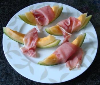 Meloen met ham en pineau des charentes 2