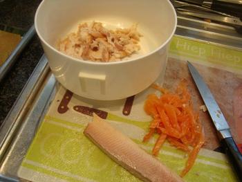 Soesjes met gerookte zalm, gerookte forel en mascarpone 2