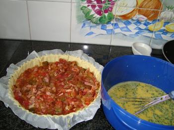 Quiche met spek en tomaten 7