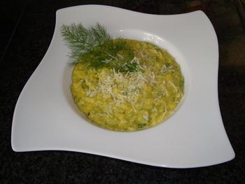 Risotto met pompoen, lente uitjes en venkel 9