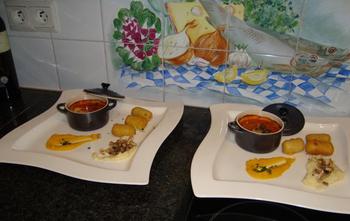 Fazantenragout met zalfjes van pastinaak en pompoen 9