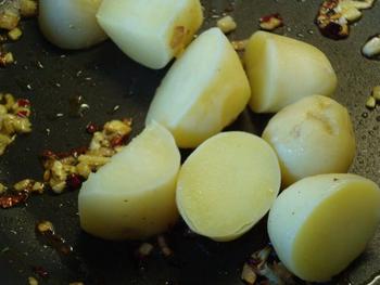Scampi met prinsesboontjes en nieuwe aardappeltjes 4