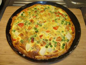 Vegetarische quiche of groentetaart 6