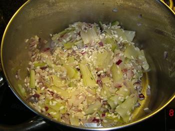 Vegetarische risotto met borlottibonen 5