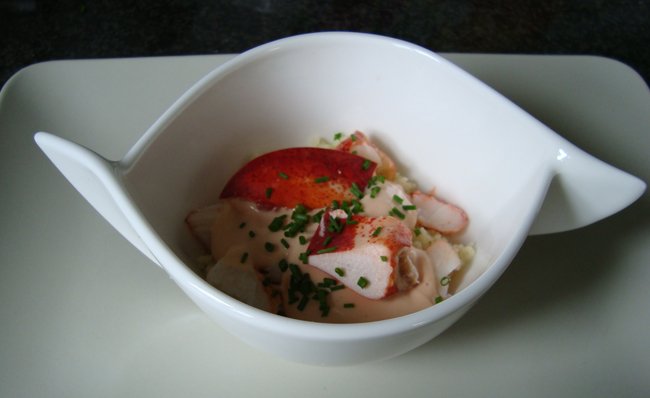 Couscous met kreeftenvlees, krab of grote garnalen 1