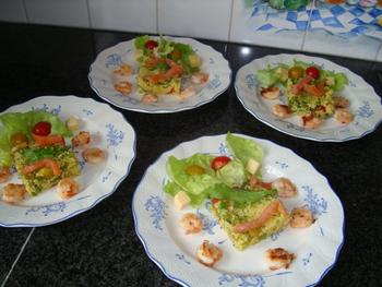 Couscous met grote garnalen en gerookte zalm 5