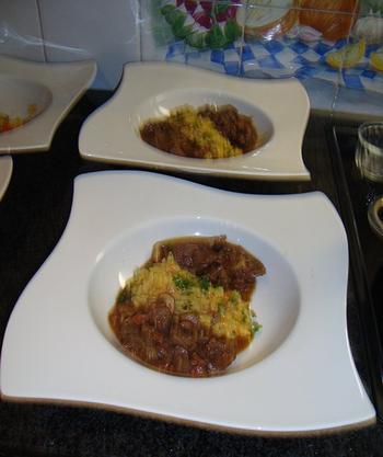 Everzwijnragout met paddenstoelen en risotto 6