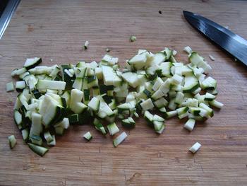 Niet doorgestoken courgette- paprikasoep 2