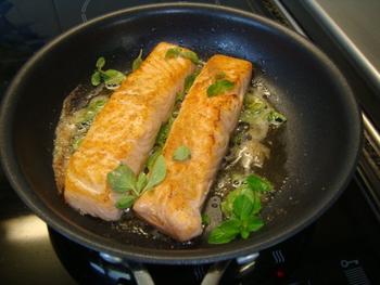 Pasta met pesto, racletsla en zalm 4