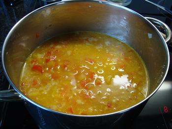 Risotto met groentjes en op vel gebakken zalm 4