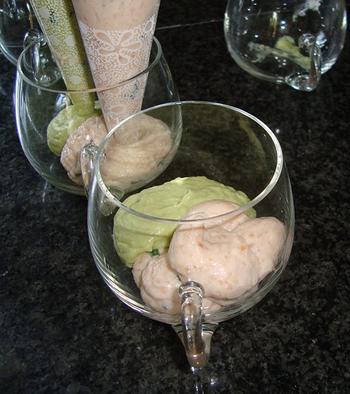 Vismousse met avocadomousse 9