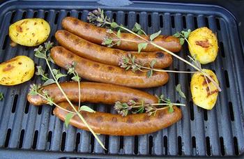 Zomerse salade met mozarella en merguez 6