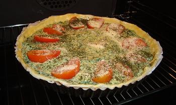 Quiche met spinazie, ricotta en zalm 4