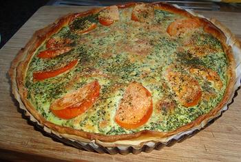 Quiche met spinazie, ricotta en zalm 5