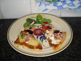 Pizza met zeevruchten 6