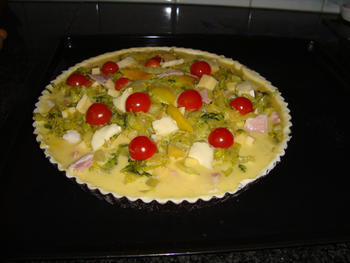 Quiche met chinese kool, ham en kaas 9