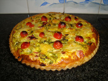 Quiche met chinese kool, ham en kaas 10