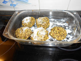 Falafel van linzen en pompoen met stamppot en uiensaus 6