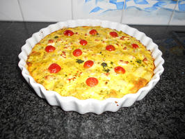 Frittata met asperges, paprika, aardappelen en feta 4