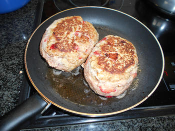 Gehaktbrood met stukjes aardbei 5