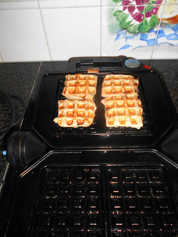 Hartig wafeltje met gerookte zalm in bladerdeeg 7