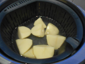 Kabeljauw, aardappelen en asperges op zijn Vlaams in de thermomix 2