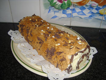 Kerststronk met speculaasmascarpone 8