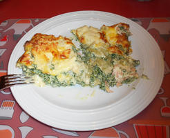 Lasagne met gerookte zalm en spinazie met ricotta 9