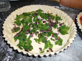 Quiche met boerenkool (kale), feta en tomaatjes 8