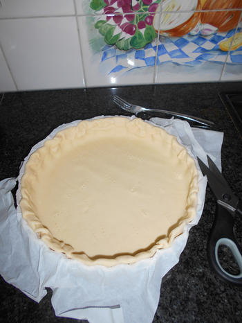 Quiche met mosselen, garnalen en prei 3