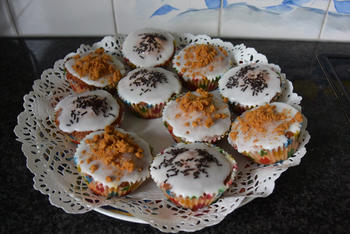 Dan portemonnee dictator Cupcakes met chocopasta of speculaaspasta , recept , gebak • Gette