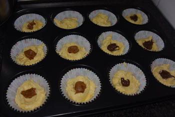 Cupcakes  met chocopasta of speculaaspasta 4