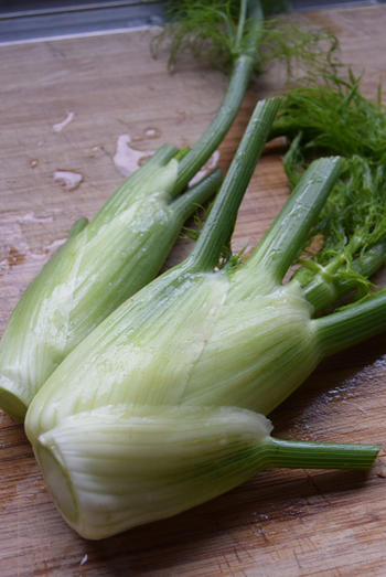 Venkelstamppot met tomaatjes, rucola en lamskoteletjes 2