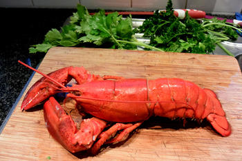 Bisque de homard met stukjes kreeft 2