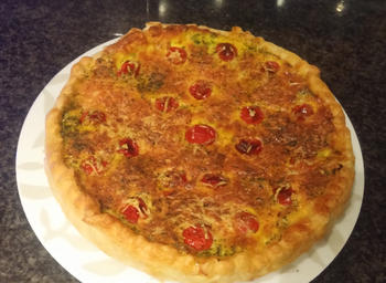 Vegetarische quiche met prei 8