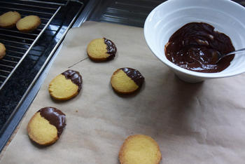 Zandkoekjes met chocolade 7