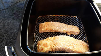 Gepaneerde zalm in de airfryer of in de oven. 3