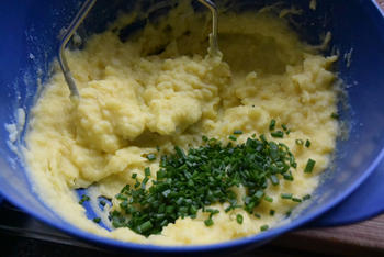 Kip in de oven met gestoofde asperges en aardappelpuree 7