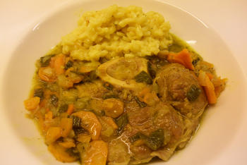 Osso bucco Milanese of kalfsschenkel met risotto 6