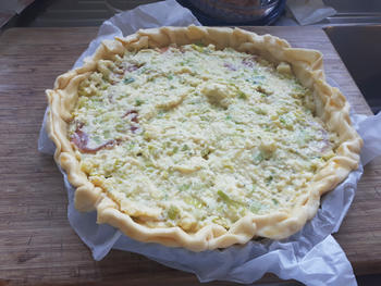 Quiche met rauwe ham, prei en ricotta 5