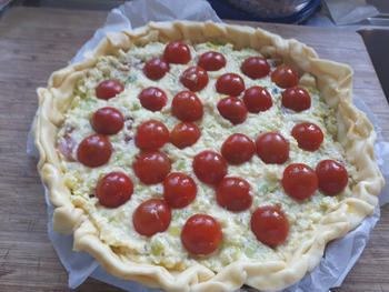 Quiche met rauwe ham, prei en ricotta 6