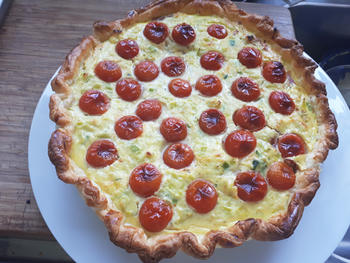 Quiche met rauwe ham, prei en ricotta 7