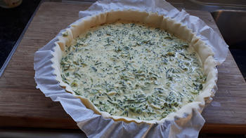 Quiche met spekjes en boerenkool 7