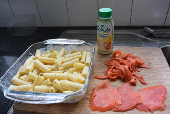 Tortiglioni met spinazie en gerookte zalm 2