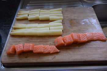 Zalm-asperges spies in de grillpan of op de barbecue 2