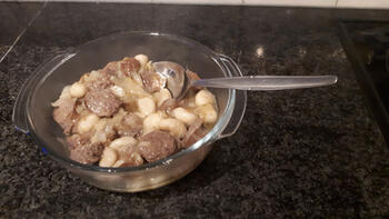 Gnocchi met witloof en worst 7