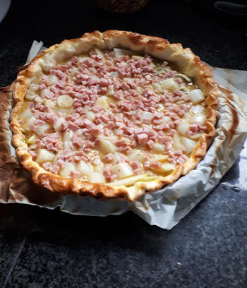 Light quiche met asperges en ham 6