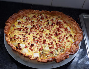 Light quiche met asperges en ham 7