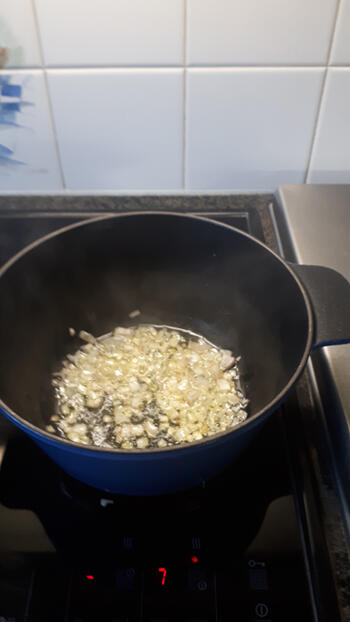 Vegetarische champignon, pompoen risotto 3